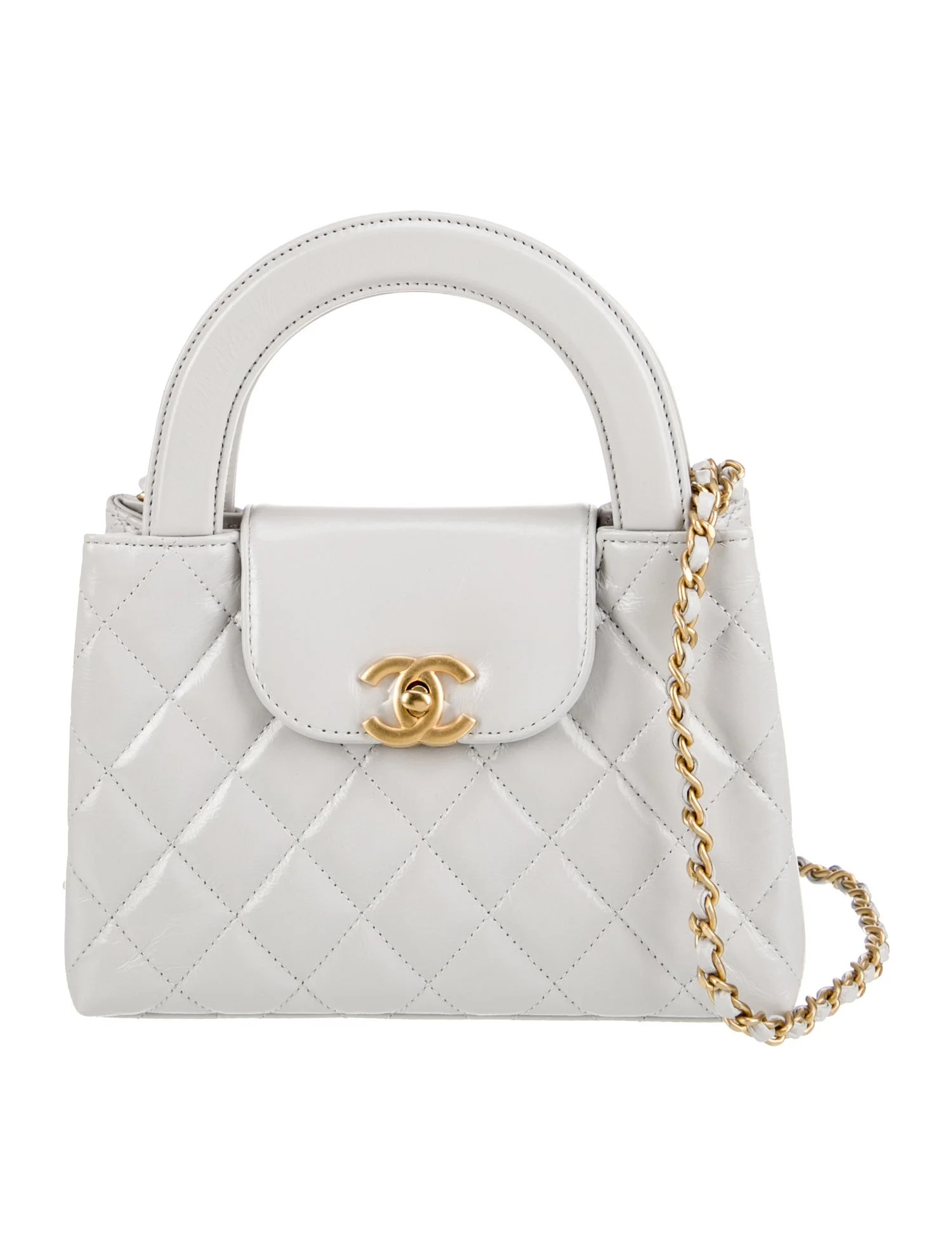 Chanel 2024 Nano Kelly Shopper - Grey Handle Bags, Handbags - CHA1391844 | The RealReal | The RealReal
