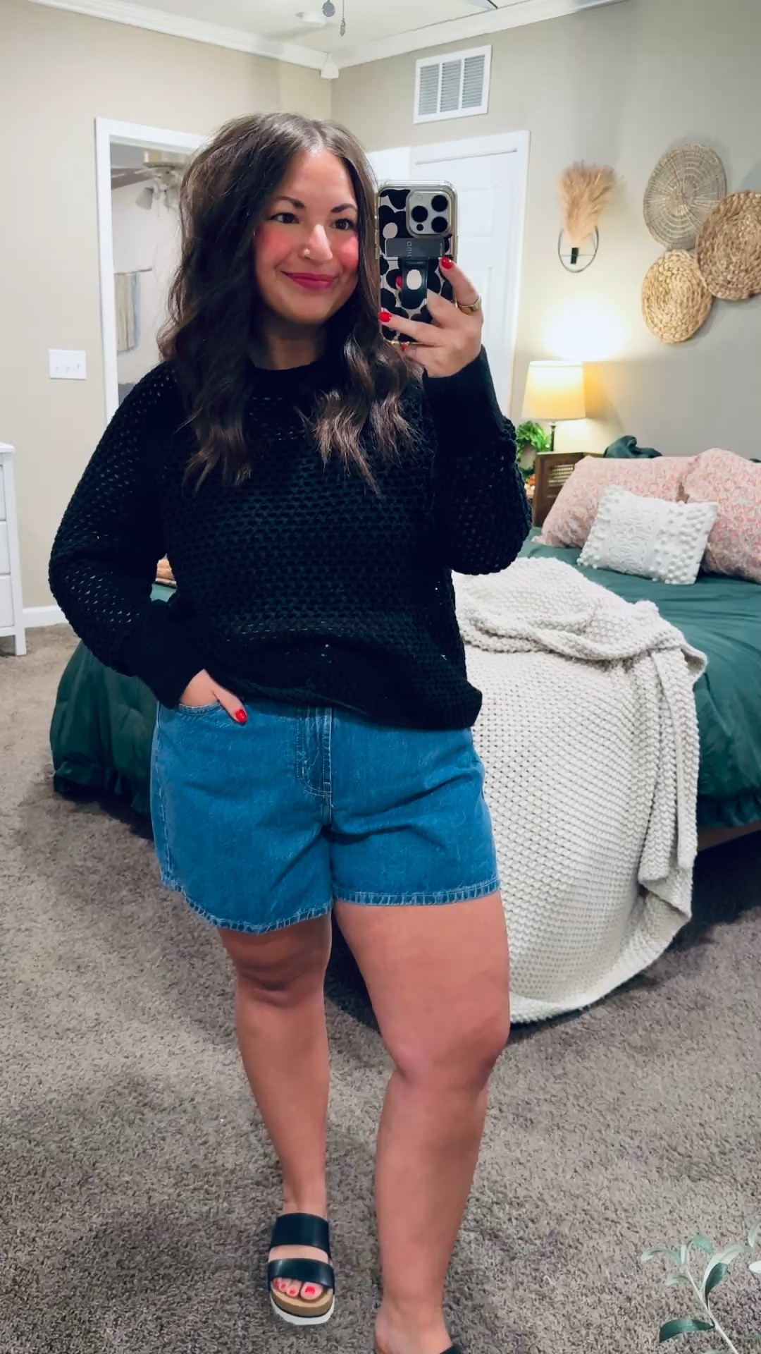 Simple, casual, and so ready for Spring ☀️ Denim shorts paired with a lightweight long sleeve crochet sweater is one of those effortless outfits that just works. Comfy, easy to throw on, and perfect for those in-between weather days.

sandals: fit true to size // wearing a 5
denim shorts: fit a tad oversized // wearing a 14
sweater: fits true to size // wearing a large 

 

#LTKootd #LTKMidsize