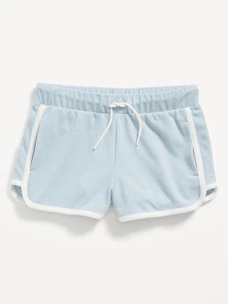 French Terry Dolphin-Hem Cheer Shorts for Girls | Old Navy (US)