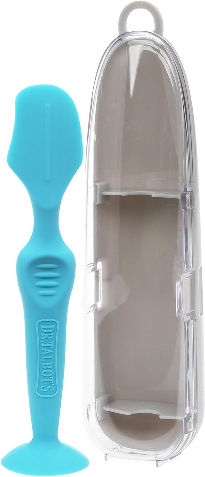 Dr. Talbot's Diaper Cream Soft Silicone Brush With Suction Base & Hygienic Case By, Aqua, Full Si... | Amazon (US)