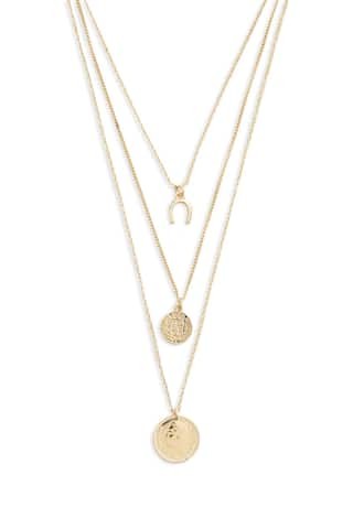 Layered Coin Charm Necklace | Forever 21 (US)