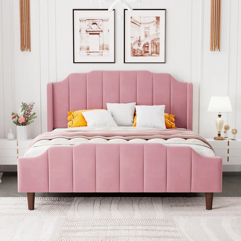 Malalia Upholstered Wingback Bed | Wayfair North America