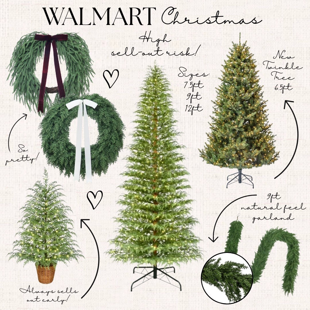 New Christmas drop from My Texas House at Walmart, all of these items have a high sellout risk 🎄

#LTKHome