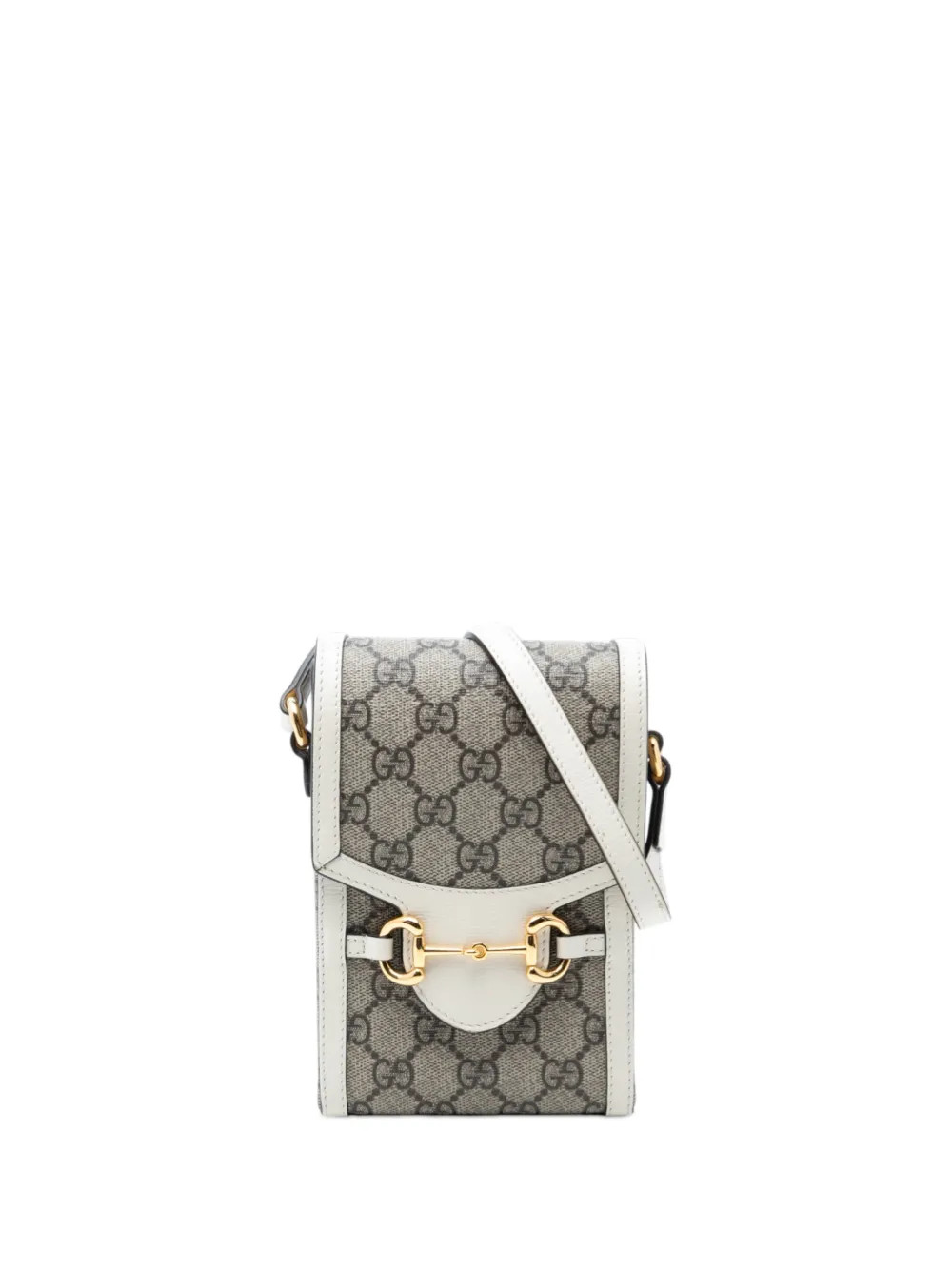 Gucci Pre-Owned 2016-2026 Mini GG Supreme Horsebit 1955 crossbody bag - Neutrals | Farfetch Global