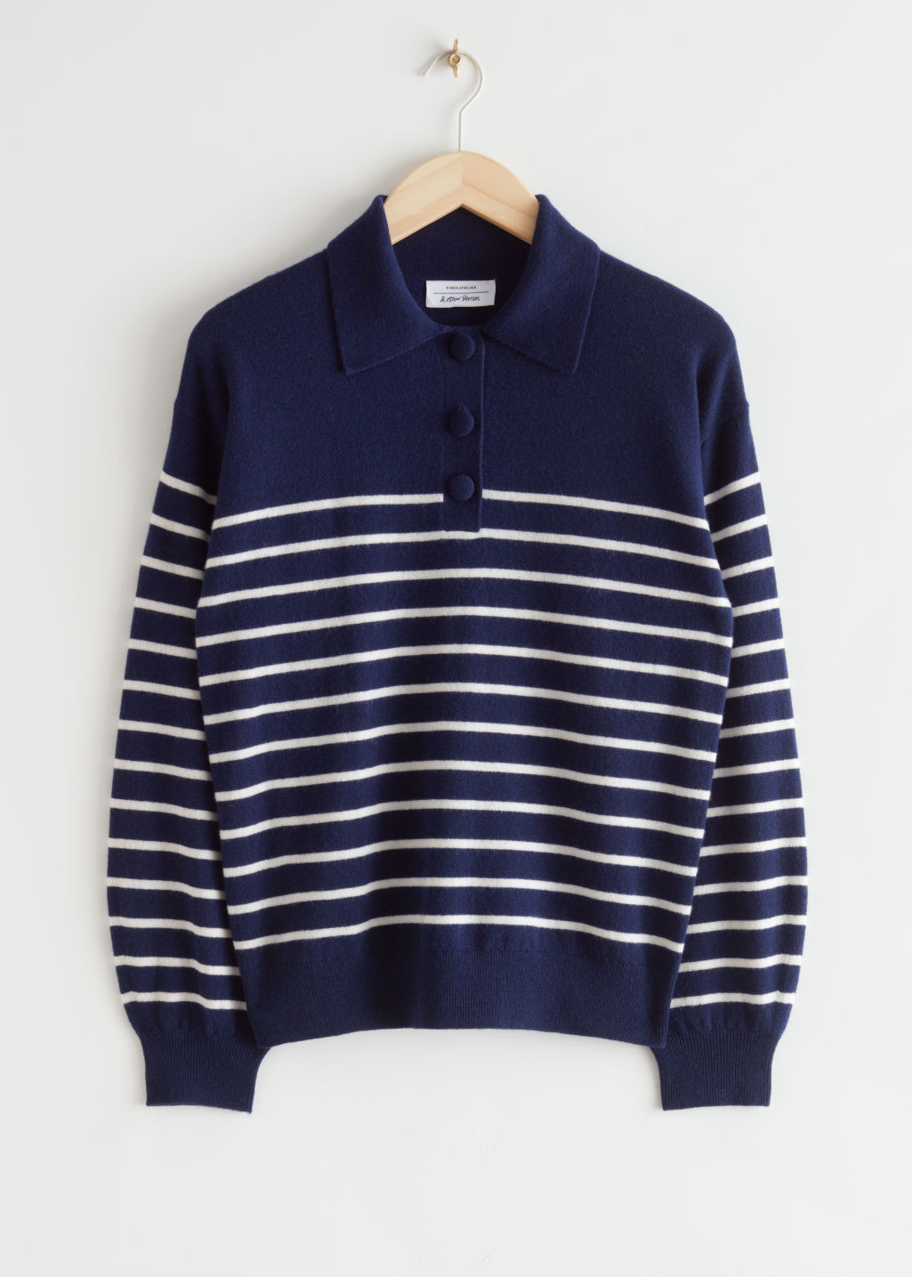 Striped Polo Knit Sweater | & Other Stories (EU + UK)