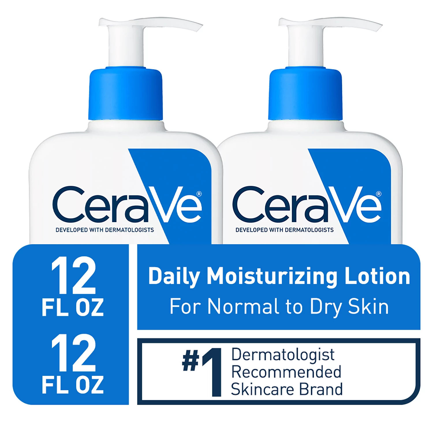 CeraVe Daily Moisturizing Lotion, Normal to Dry Skin, 12 fl. oz., 2 pk. | Sam's Club