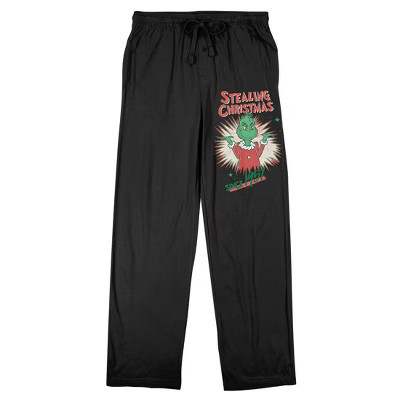 The Grinch Merry Grinchmas Adult Black Sleep Pajama Pants-Medium | Target