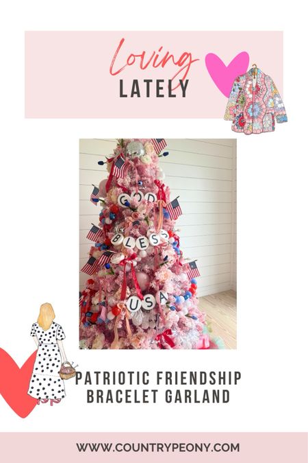 Want to make your own patriotic friendship bracelet garland for Fourth of July? Here are the supplies that I used for my patriotic pink Christmas tree!

#affiliatelink

#LTKhome #LTKparties #LTKSeasonal
