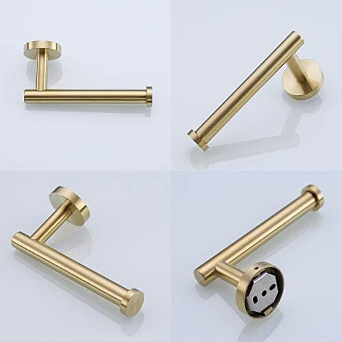 Hanting Toilet Paper Holder SUS 304 Stainless Steel Brushed Gold Bathroom Tissue Paper Roll Holde... | Amazon (US)