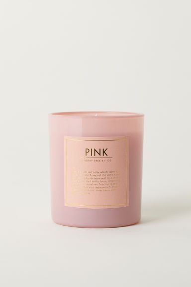 H & M - Scented Candle in Glass Jar - Pink | H&M (US + CA)
