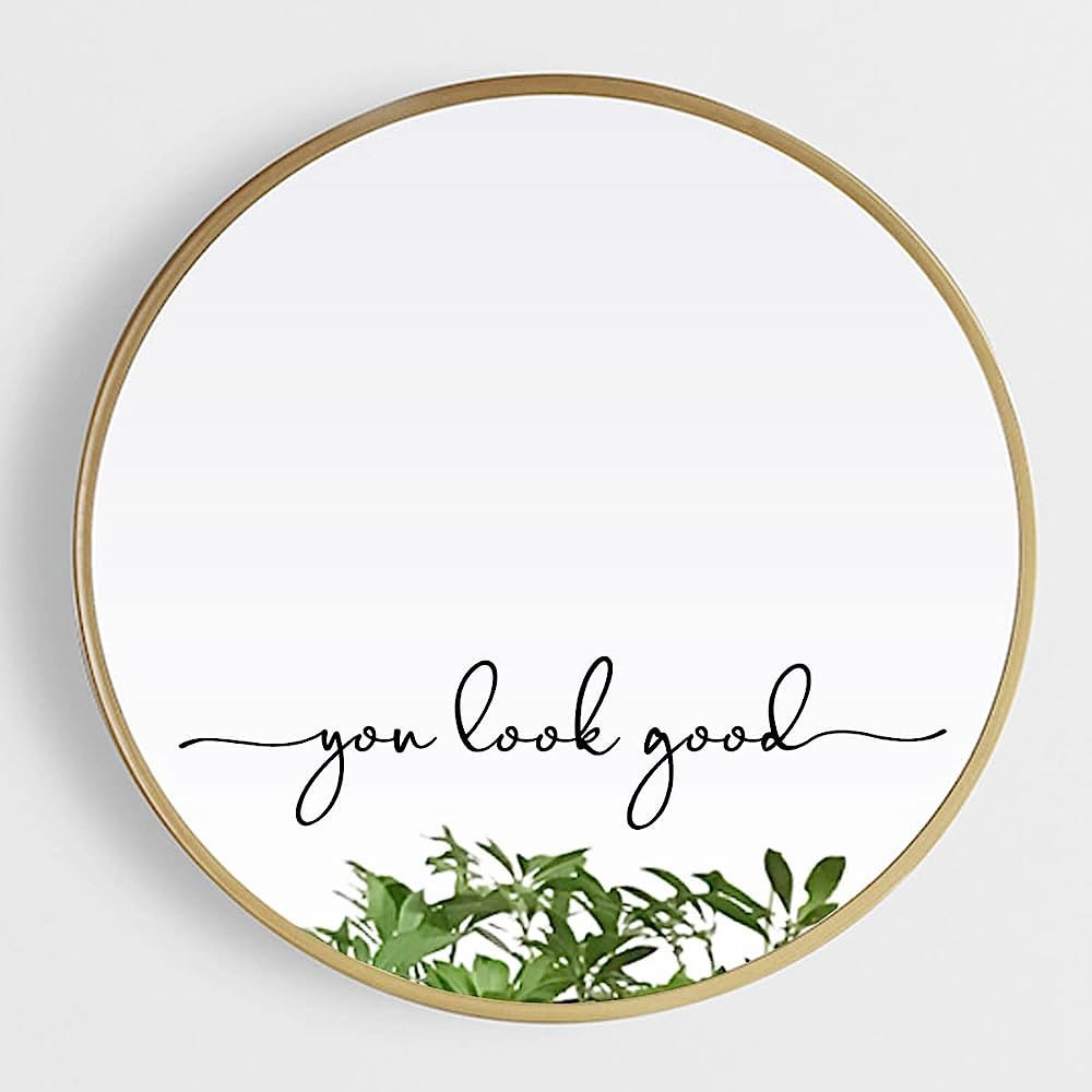 You Look Good Decal, Beauty Salon Decor, Mirror Decal, Slogan Wall Sticker, Hair Salon Sticker, B... | Amazon (US)