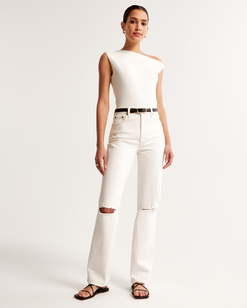 Women's Ultra High Rise 90s Straight Jean | Women's New Arrivals | Abercrombie.com | Abercrombie & Fitch (US)