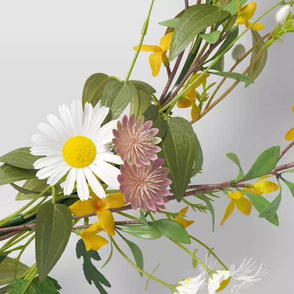C2 Asymetrical Wildflower Wreath - Threshold™ | Target