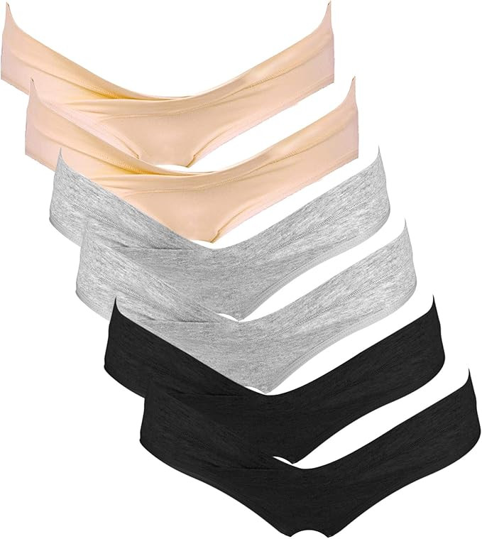 Intimate Portal Women Under The Bump Maternity Panties Pregnancy Postpartum Underwear | Amazon (US)