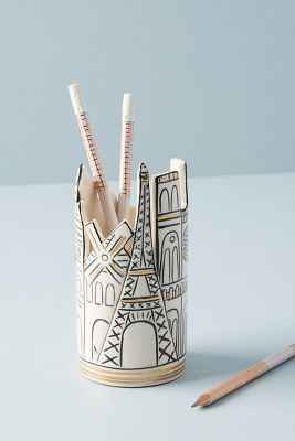 Cityscape Pencil Cup | Anthropologie (US)
