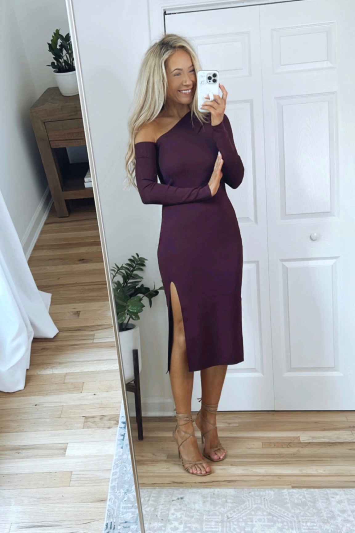 Reiss store burgundy dress