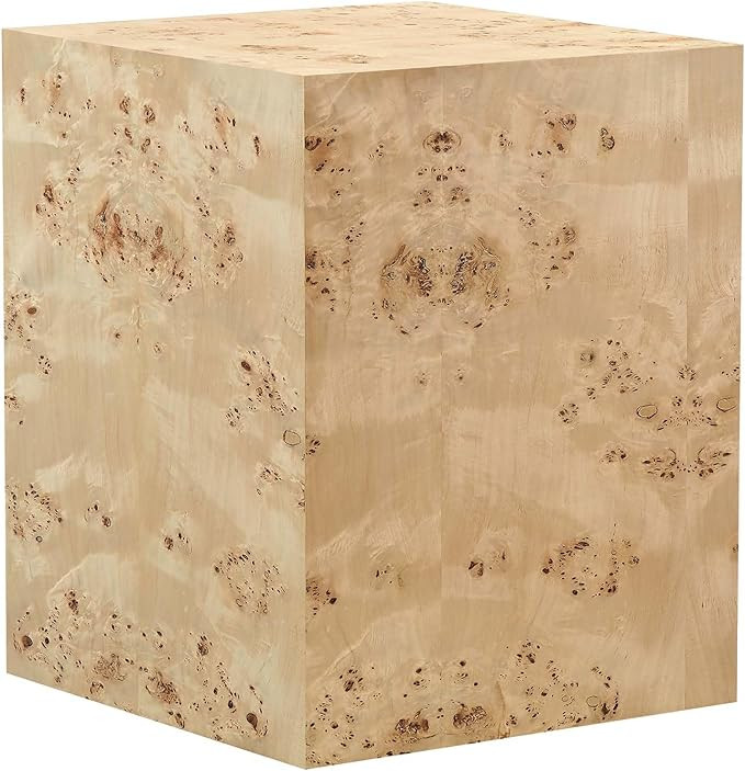Modway EEI-6273-NAB Cosmos 16" Square Burl Wood Side Table, Natural Burl | Amazon (US)