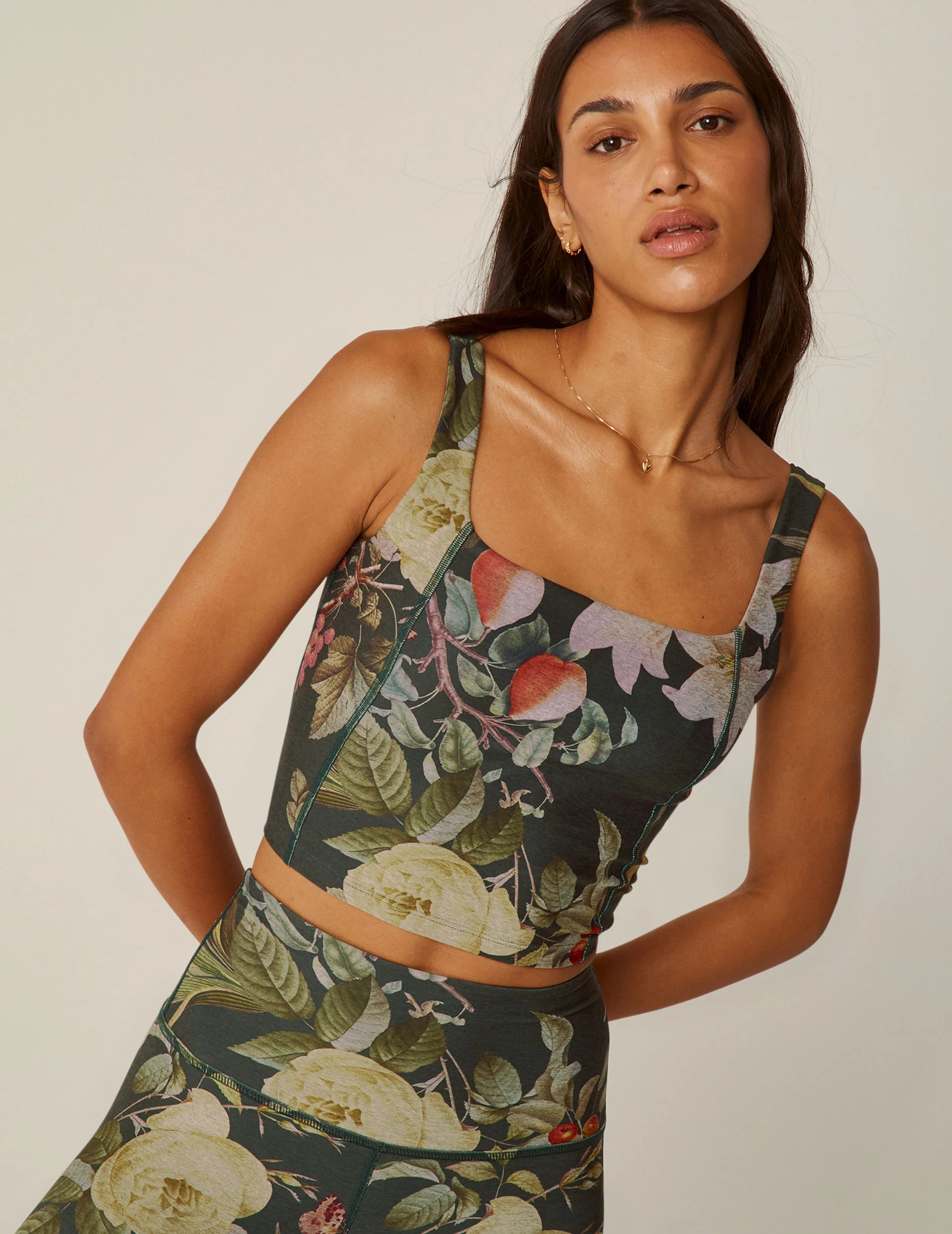 Botanical Garden Softmark Impress Cropped Tank | Beyond Yoga | Beyond Yoga