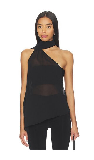 superdown Gabriette Choker Top in Black. - size M | Revolve Clothing (Global)