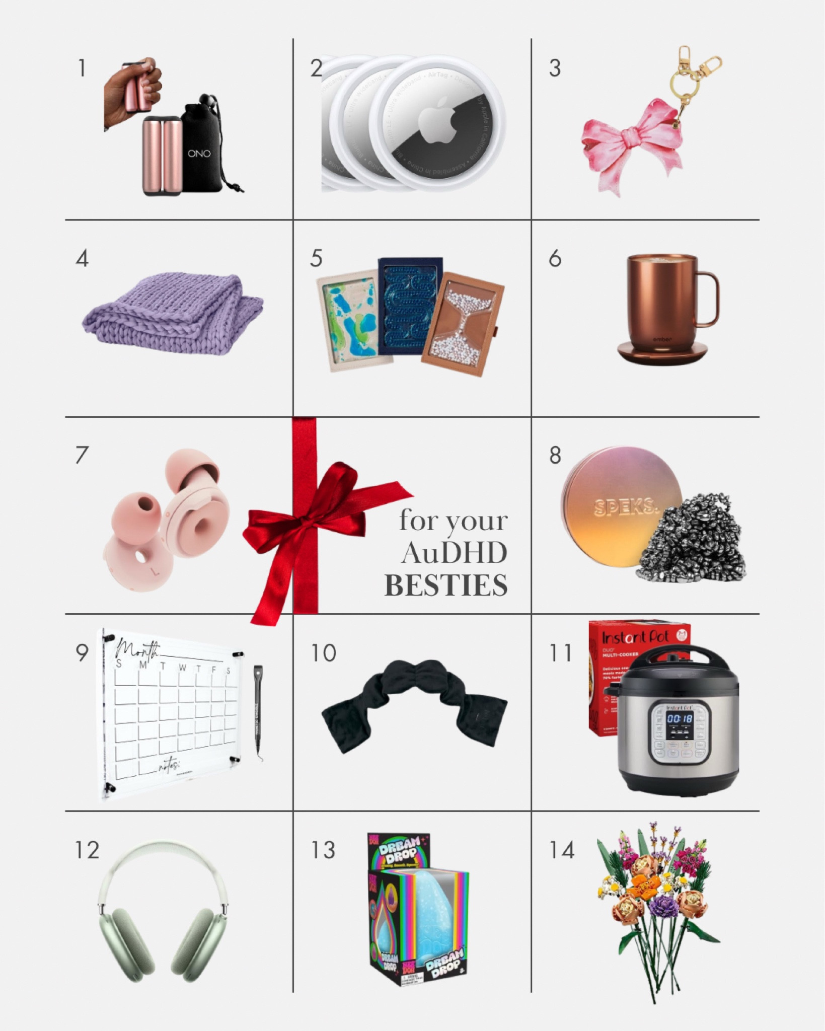 Shopping for your AuDHD besties? 🎁✨ I’ve got you covered with a holiday gift guide full of sensory-friendly, hyperfixation-worthy, and dopamine-inducing goodies they’ll love!

#LTKHoliday #LTKGiftGuide