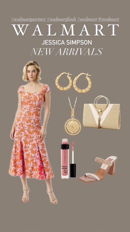 Jessica Simpson Nee arrivals @walmart for this summer! These jewelry pieces are such good quality and love the fun color scheme of this dress. #walmartpartner 

#walmartfinds
#walmart

#LTKxelfCosmetics #LTKFindsUnder50 #LTKStyleTip