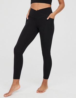 OFFLINE Real Me Xtra Crossover High Waisted Pocket Legging | American Eagle Outfitters (US & CA)