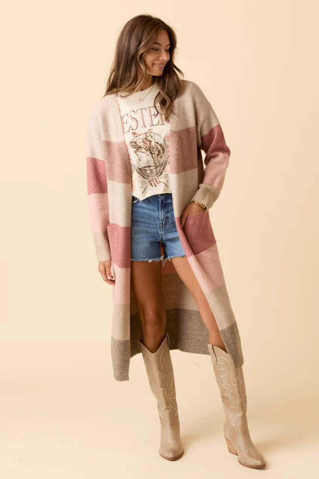 Shania Tan Tall Cowboy Boots | Pink Lily