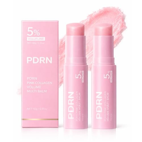 PDRN Pink Collagen Multi Balm Stick - K-Beauty Volufiline & NAD+ Skin Booster for Face, Neck & Under-Eyes - Instant Plumping, Firming & Radiance Glow - 2pc | Amazon (US)