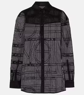 Embroidered cotton and silk voile shirt | Mytheresa (US/CA)