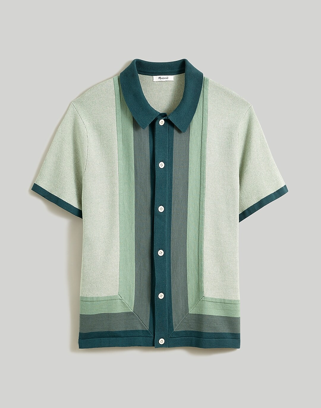 Button-Up Short-Sleeve Sweater Polo | Madewell