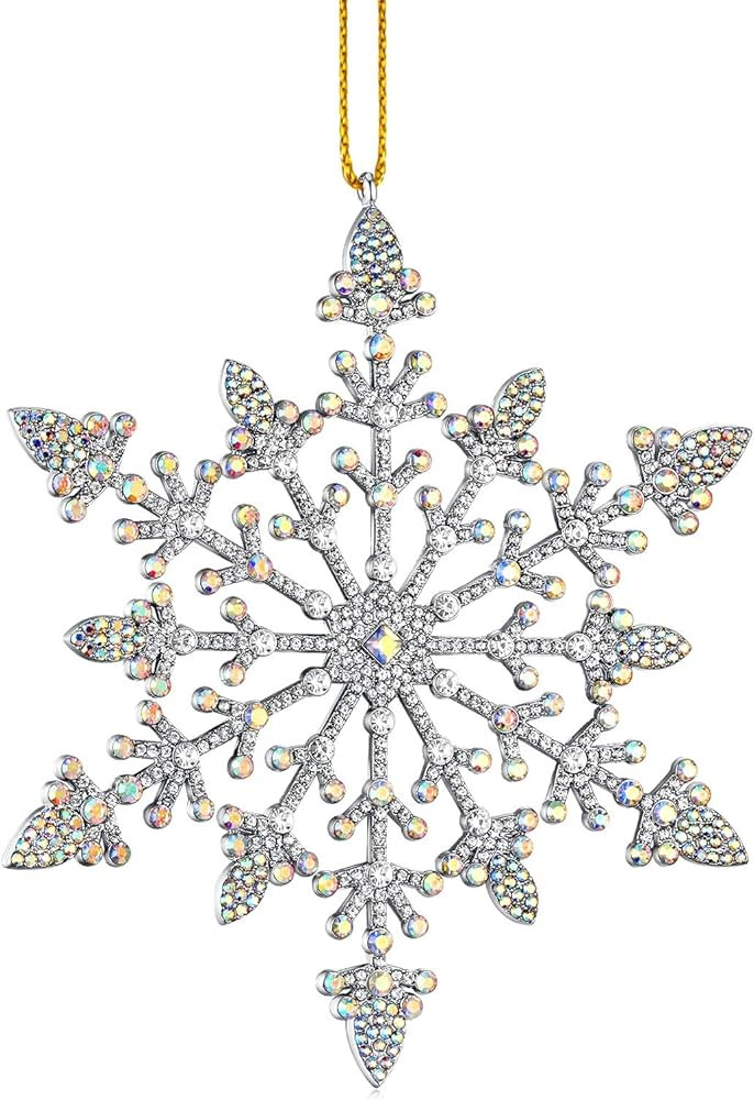 Christmas Ornaments 2024 |Snowflake Ornament Hanging Ornaments for Christmas Tree Decorations,Xma... | Amazon (US)