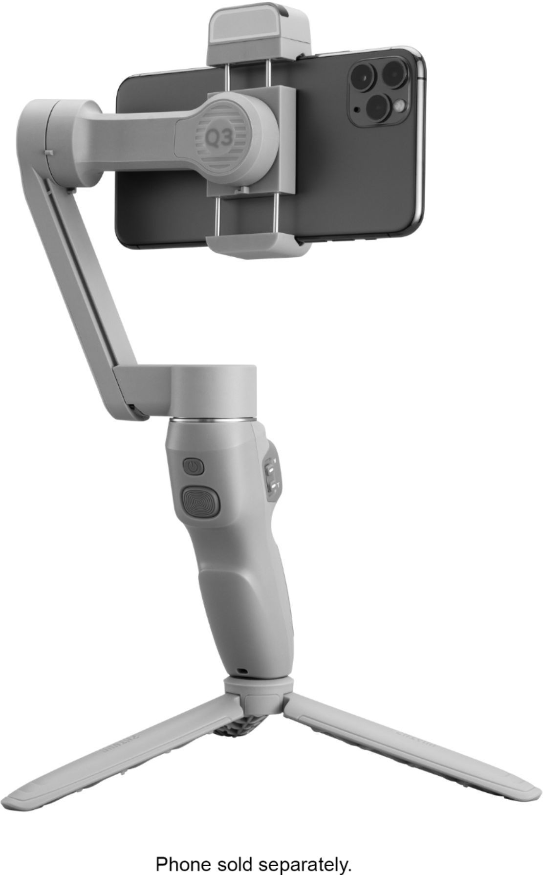 Zhiyun Smooth Q3 Folding 3-Axis Gimbal Stabilizer for Smartphones with Built-in LED Video Light a... | Best Buy U.S.