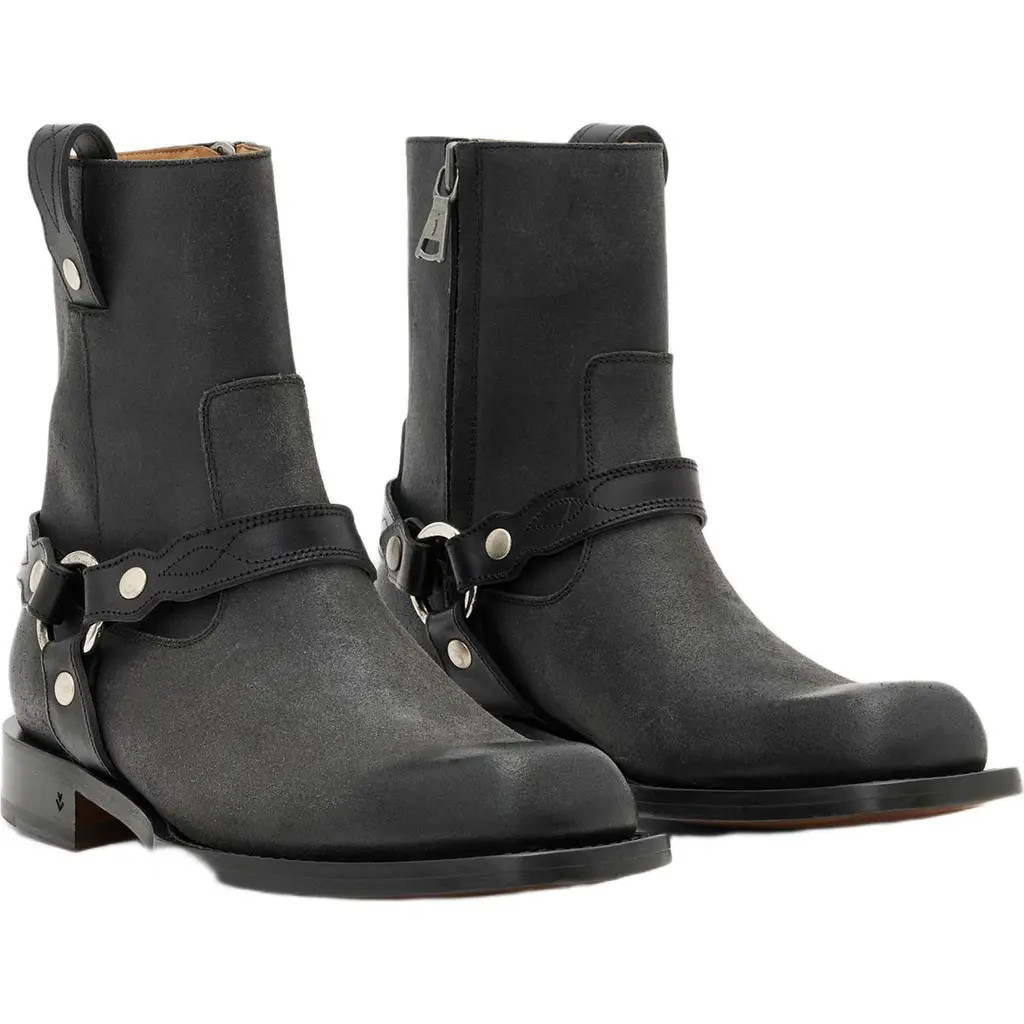 John Varvatos Broome Harness Boot in Black at Nordstrom, Size 9.5 | Nordstrom