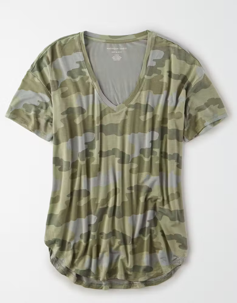 AE Soft & Sexy V-Neck T-Shirt | American Eagle Outfitters (US & CA)