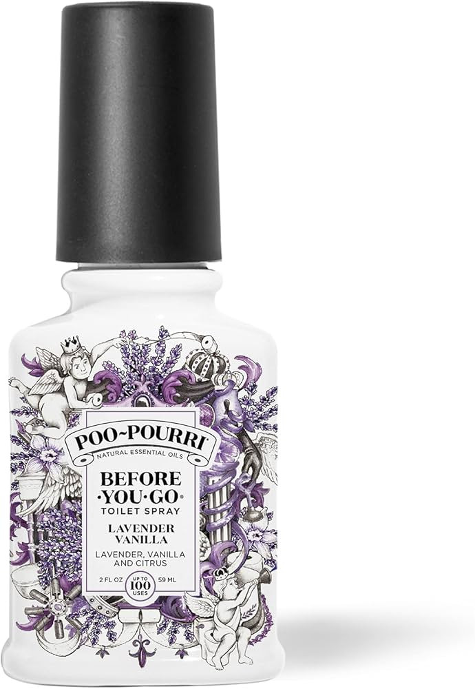 Poo-Pourri Before-You-Go Toilet Spray, Lavender Vanilla, 2 Fl Oz - Lavender, Vanilla and Citrus | Amazon (US)