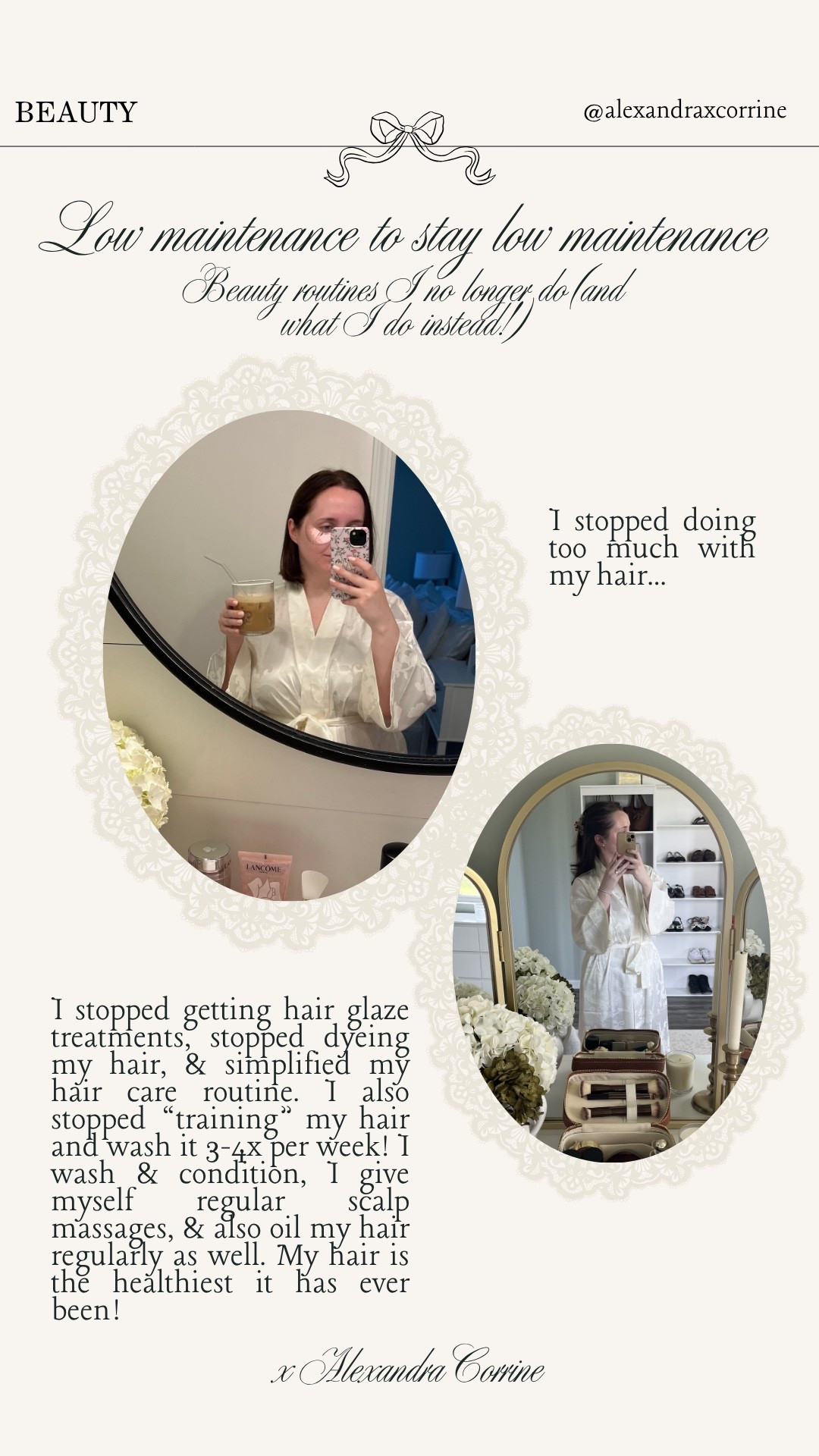Beauty routines I no longer do to be lower maintenance (& what I do instead) 🛁🫧 

Beauty, self care, low maintenance beauty routine, natural beauty, natural chic nails, natural hair, nail care, hair care, makeup, skincare

#LTKBeauty #LTKselfcare