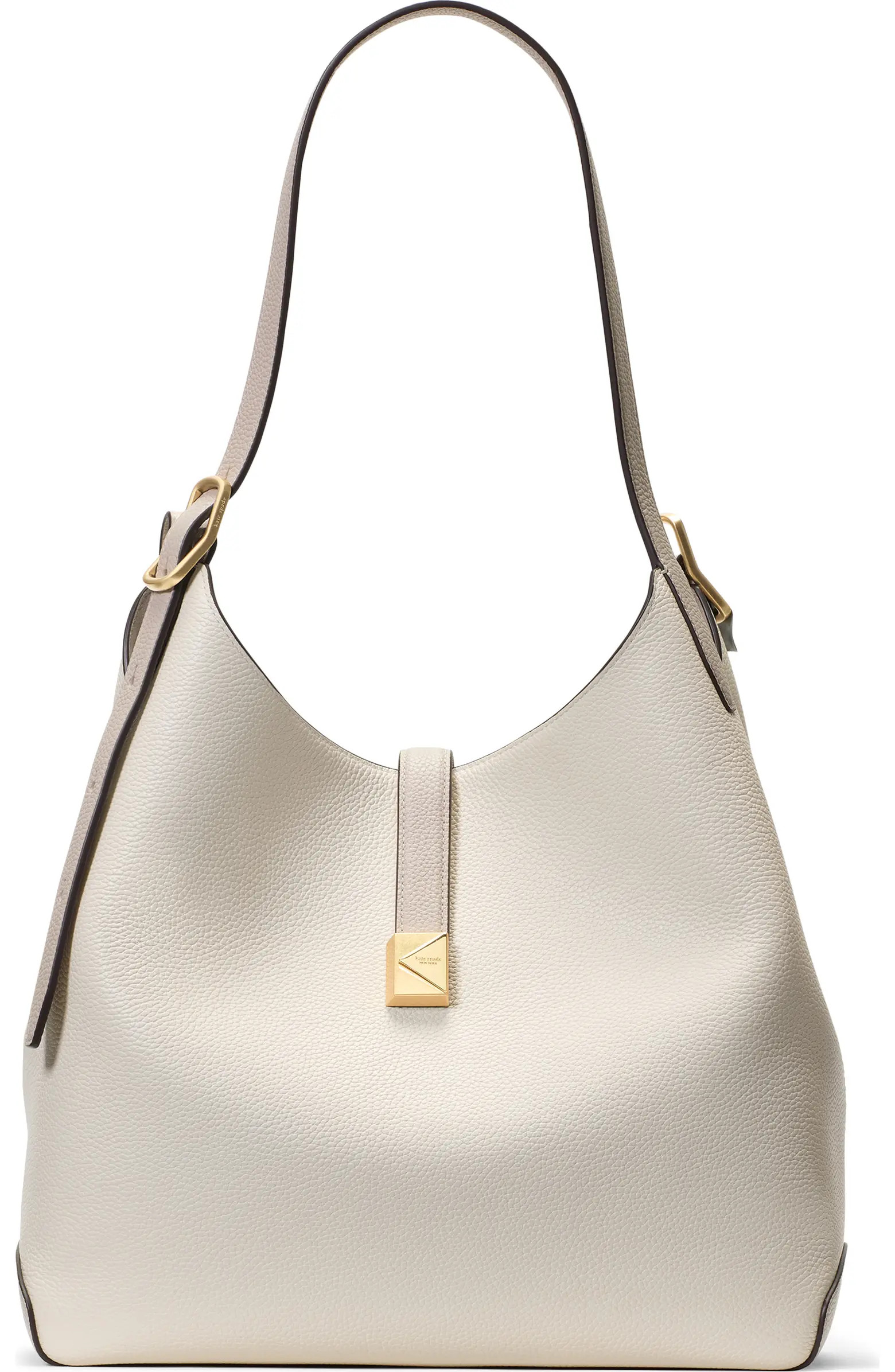 large deco pebbled leather shoulder bag | Nordstrom