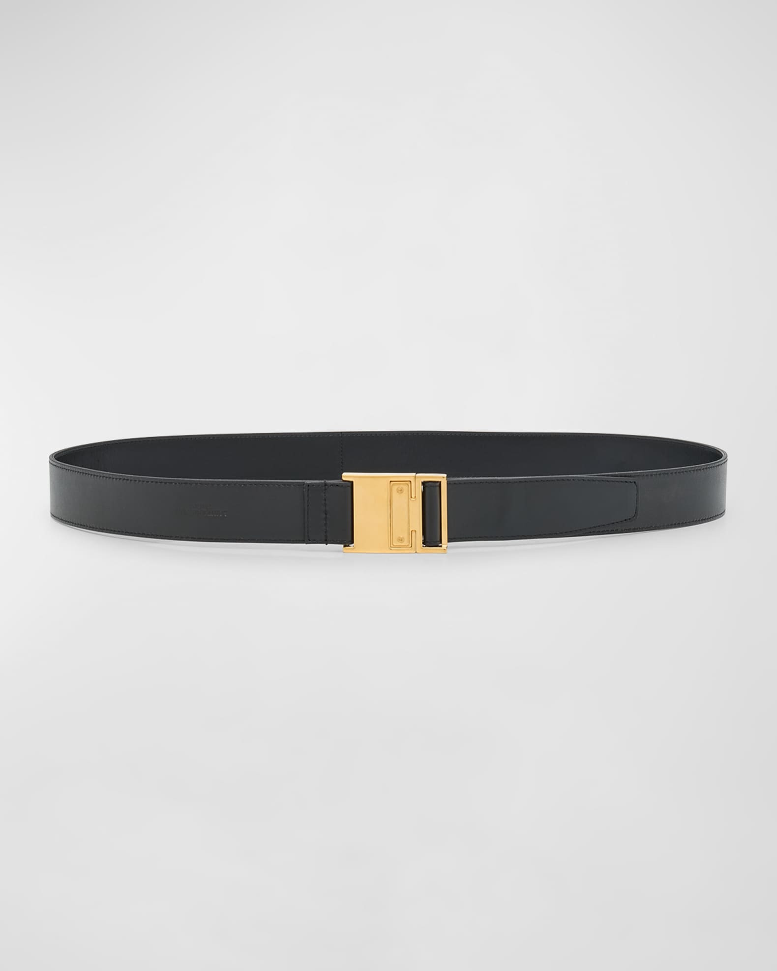 Smooth Leather Belt With Magnetic Buckle | Neiman Marcus