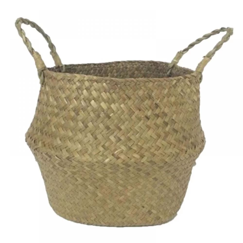 Seagrass Plant Basket Indoor, Woven Large Seagrass Basket for Plants, Large Belly Basket, Woven B... | Walmart (US)