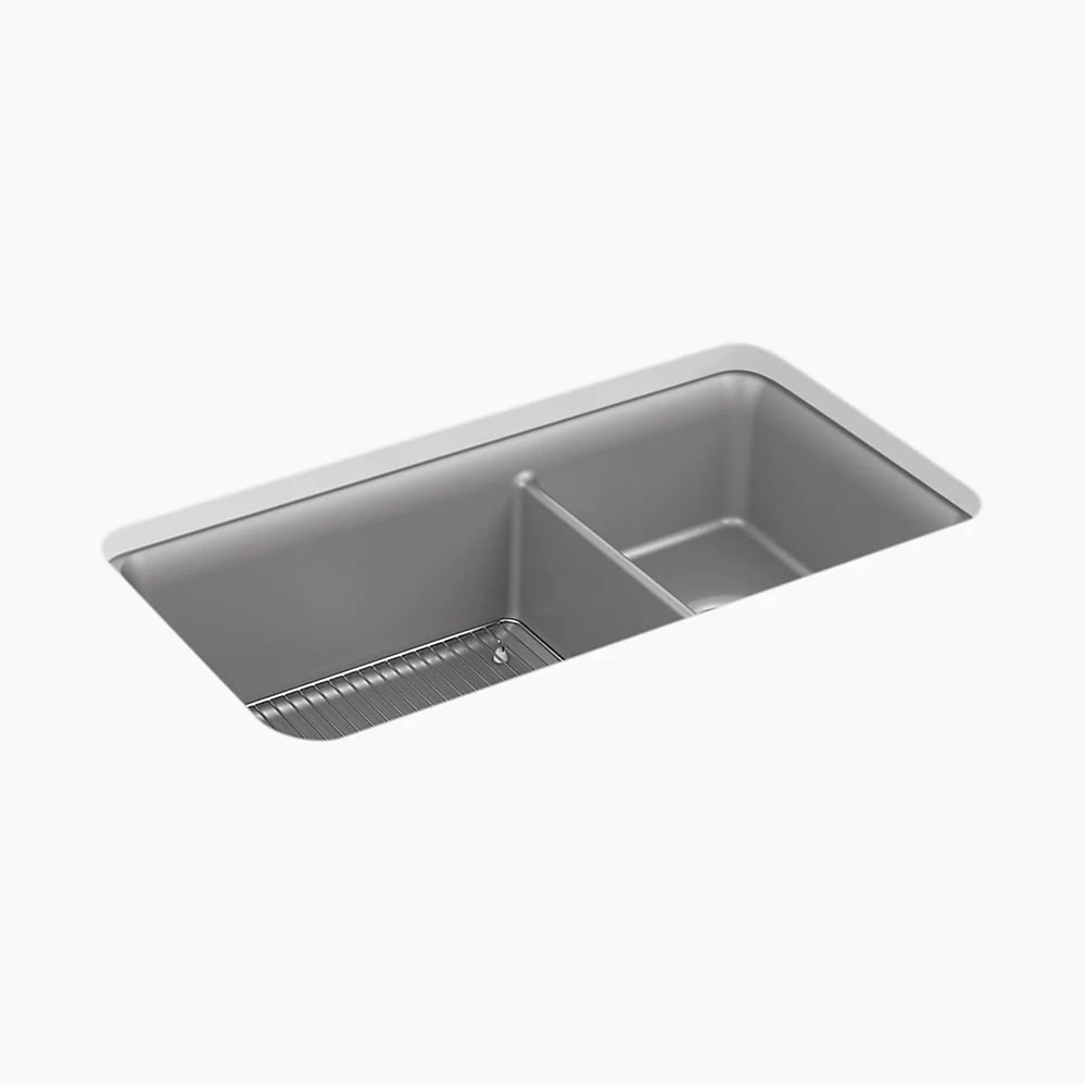 33-1/2" undermount double-bowl kitchen sink | Kohler