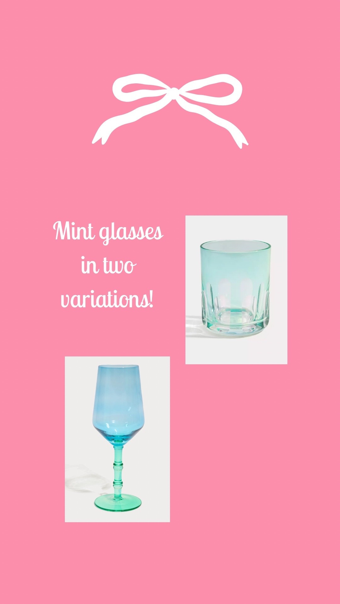 Adorable mint glasses - pick your variation! 

#LTKHome