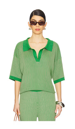 The Serin Knit Top in Matcha | Revolve Clothing (Global)