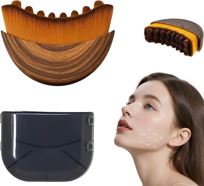 Lymphatic Contour Face Brush,Dry Lymphatic Contour Face Brush Soft Set,Lymphatic Drainage Massage... | Amazon (US)