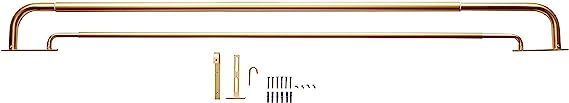 MERIVILLE Double Wraparound Blackout Curtain Rod Set - 1-inch Diameter Front Rod and 5/8-inch Dia... | Amazon (US)