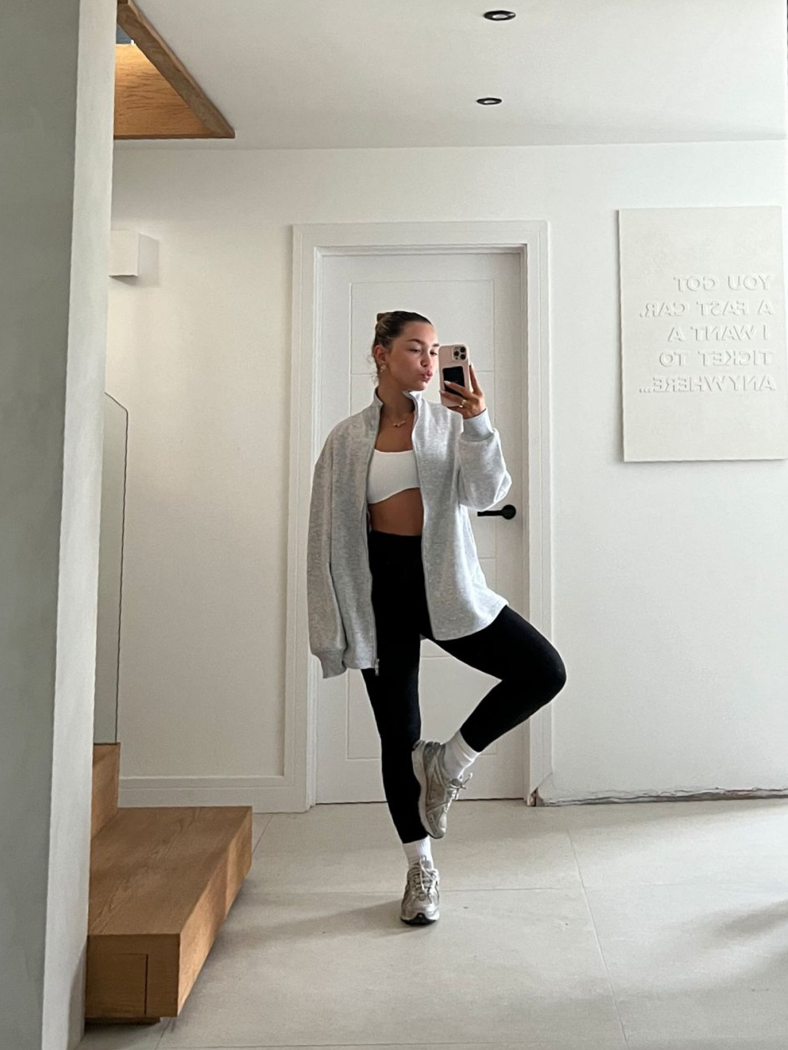 Gymshark, Asos, New balance, gym wear, gym outfit, activewear, white sports bra, black leggings, gym leggings, oversized jacket, grey jacket, zip up hacket, loungewear, casual outfits, athleisure outfits 

#LTKstyletip #LTKeurope #LTKsummer