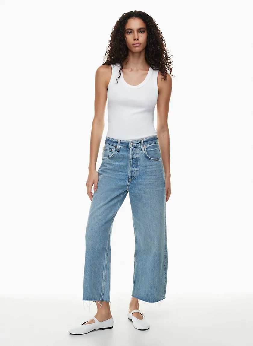 AYLA RAW HEM JEAN | Aritzia