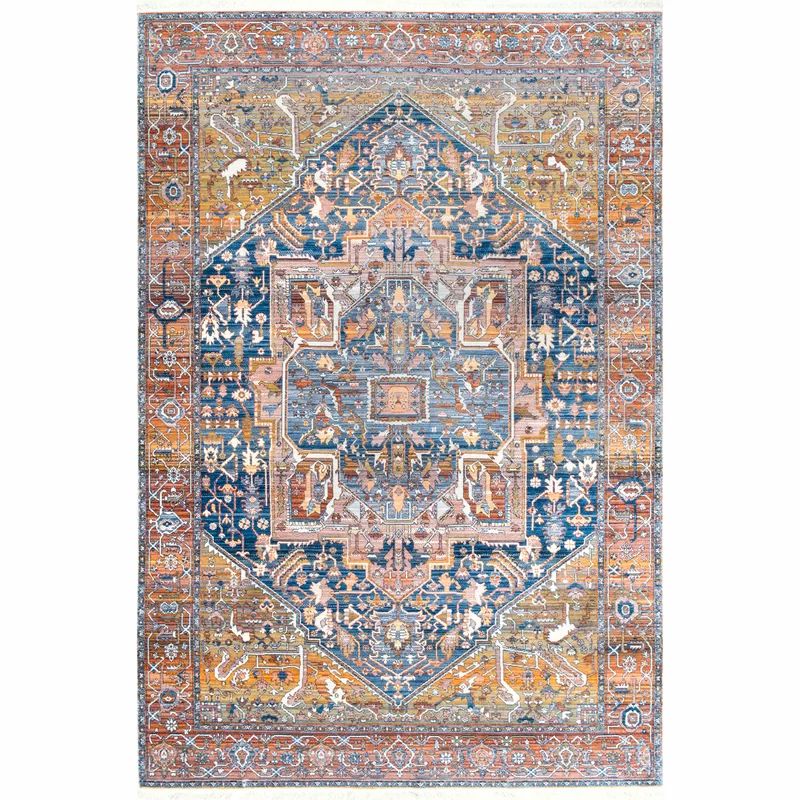 Artemas Power Loomed Rust Area Rug | Wayfair North America