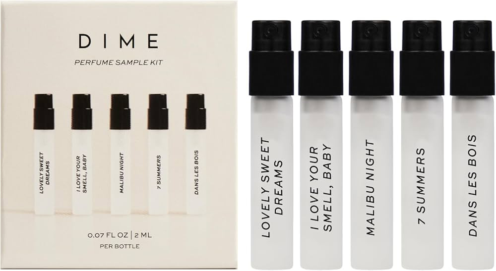 DIME Beauty Perfume Sampler, Hypoallergenic, Clean Perfumes, Eau de Toilette For Women (Set of 5,... | Amazon (US)