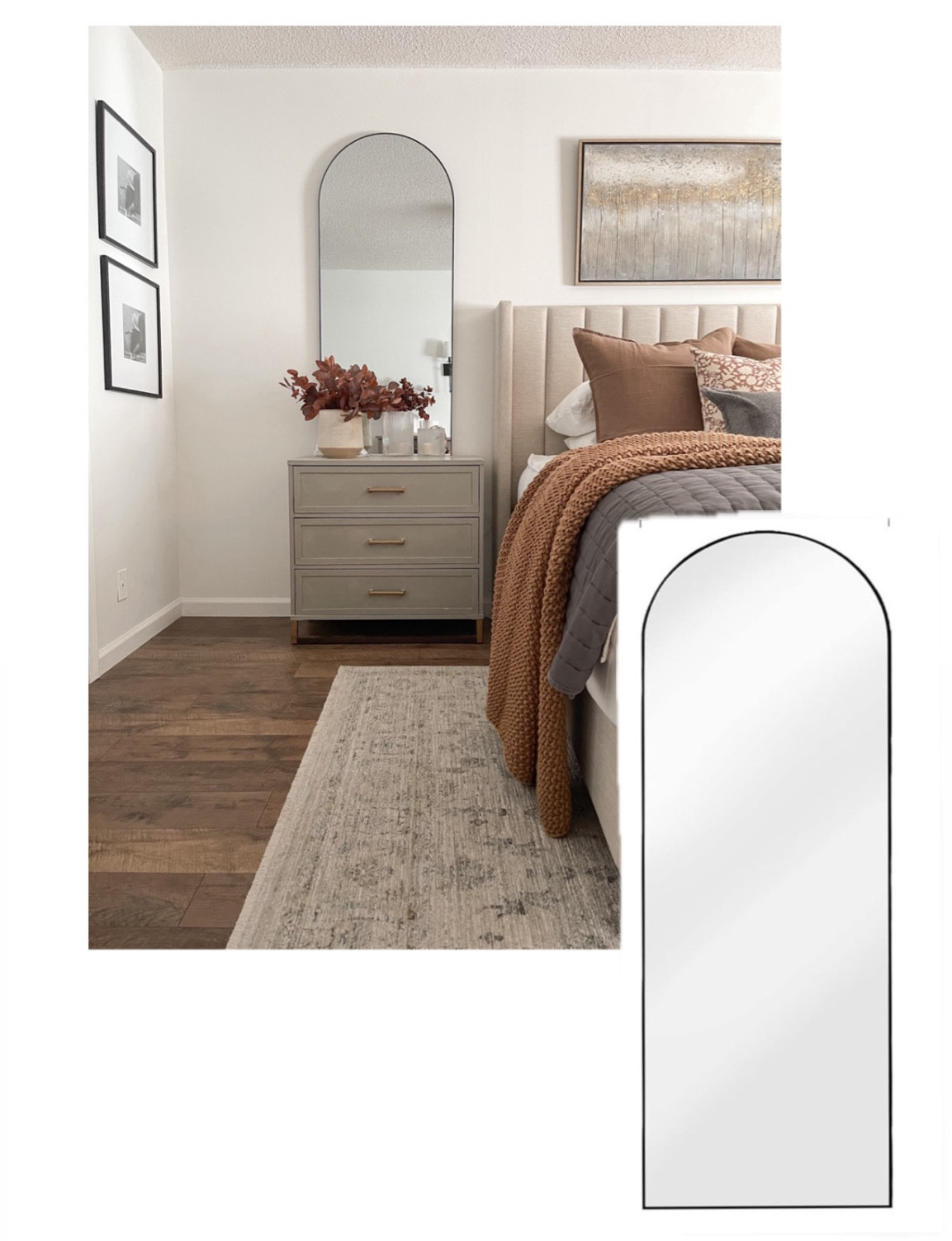 Mirrors can help to reflect and bounce light around a space making it feel brighter and more open 

I have the 65x24” over my nightstands 
I also have the 71x30 mounted on my wall for dressing.

These can both be wall mounted or they come with a stand so they can be a leaner. 


#LTKHome #LTKSaleAlert #LTKStyleTip
