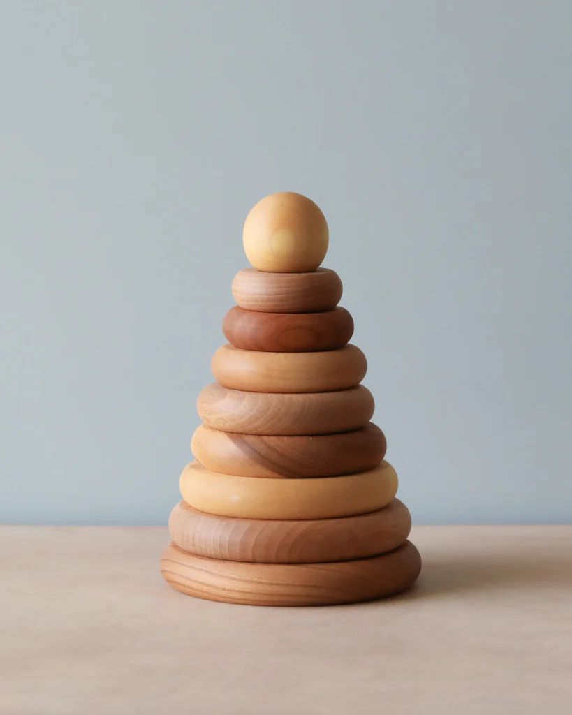 Natural Wooden Stacker | Odin Parker